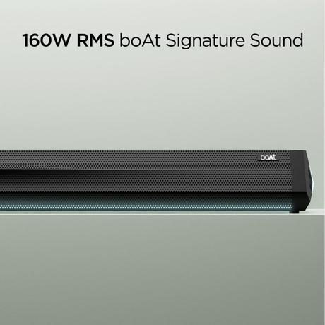 boAt Aavante Bar Theme Bluetooth Soundbar with 160 RMS Signature Sound, 2.1 Channel, BT v5.3, Multi-Compatibility, EQ Modes & Dynamic LEDs (Black)-1
