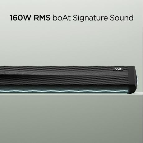 boAt Aavante Bar Theme Bluetooth Soundbar with 160 RMS Signature Sound, 2.1 Channel, BT v5.3, Multi-Compatibility, EQ Modes & Dynamic LEDs (Black)-1