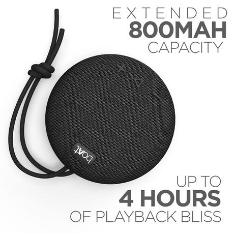 boAt Stone 193 With 5W Immersive Sound, IPX7 Water & Splash Shield, Lightweight & Portable, Dual Mode- Bluetooth & AUX, 4 hrs playback, TWS Feature for 2x Impact, Built-in mic, Type-C Charging (Pitch Black)-1