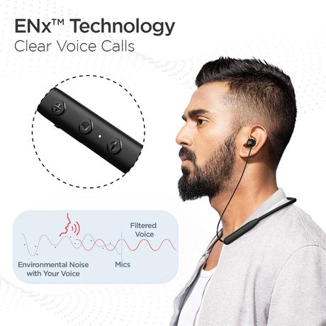 boAt Rockerz 109 Bluetooth Neckband with 40 hrs playback, ENx Technology, BEAST Mode (60 ms), Magnetic buds, Dual Pairing, ASAP Charge, IPX5 Water Resistance (Active Black)-6