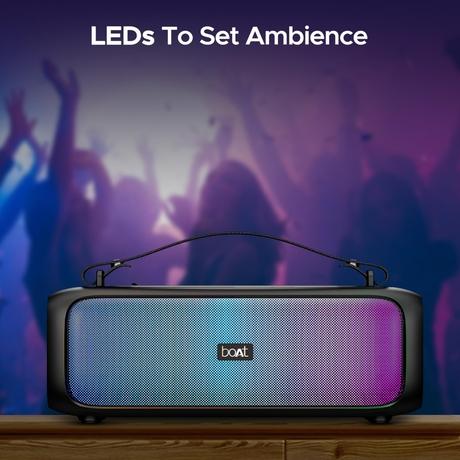boAt Bluetooth Speaker Stone Beam, 12W RMS Stereo Sound, IPX4 Splash Resistant, TWS Feature, Multi-Connectivity, Built in mic, Upto 3 Hours of Playtime, Midnight Black-6