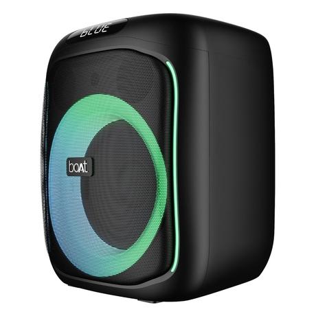 boAt Partypal 195 with upto 6 hrs Playtime, Dynamic RGB LEDs, 50 Watt Bluetooth Wireless Speaker with Mic for karaoke (Active Black)-0