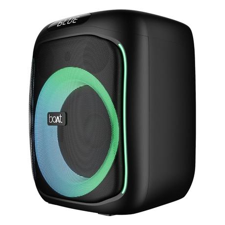 boAt Partypal 195 with upto 6 hrs Playtime, Dynamic RGB LEDs, 50 Watt Bluetooth Wireless Speaker with Mic for karaoke (Active Black)-0