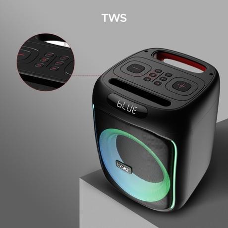 boAt Partypal 195 with upto 6 hrs Playtime, Dynamic RGB LEDs, 50 Watt Bluetooth Wireless Speaker with Mic for karaoke (Active Black)-4