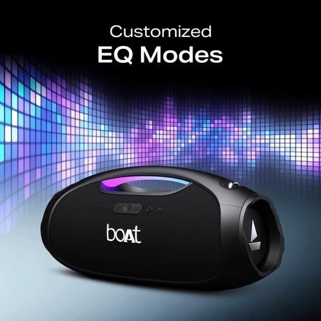 boAt Stone Ignite Bluetooth Speaker with 90 W RMS Sound, RGB LEDs, EQ Modes, IPX6, BT v5.3, Multi- Compatibility - Aux & USB, Playback time Up to 5 Hours & Type C Charging (Jade Black)-8