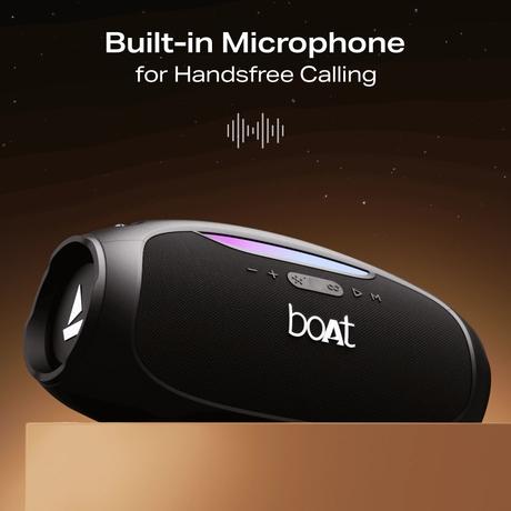 boAt Stone Ignite Bluetooth Speaker with 90 W RMS Sound, RGB LEDs, EQ Modes, IPX6, BT v5.3, Multi- Compatibility - Aux & USB, Playback time Up to 5 Hours & Type C Charging (Jade Black)-9