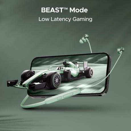 boAt Rockerz 195v2 Pro Bluetooth Neckband with Upto 30 Hours Total Playback, ENx Technology, ASAP Charge, Bluetooth v5.2 and Beast Mode (Ash Green)-3