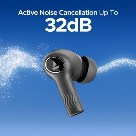 boAt Nirvana Ion ANC Truly Wireless in-Ear Earbuds with Up to 32 dB Active Noise Cancellation, 120 Hrs Playback, Crystal Bionic Sound Powered by Hifi, Beast Mode, ENx Tech, Hearables App (Crystal Black)-3