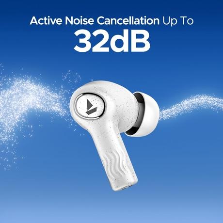 boAt Nirvana Ion ANC Truly Wireless in-Ear Earbuds with Up to 32 dB Active Noise Cancellation, 120 Hrs Playback, Crystal Bionic Sound Powered by Hifi, Beast Mode, ENx Tech, Hearables App (Quartz White)-3