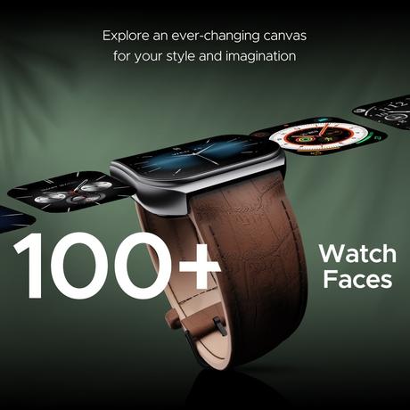 boAt Ultima Vogue Smart Watch with 4.97 cm (1.96 inch) AMOLED Curved Display, Bluetooth Calling, Functional Crown, Widget Control, Always On Display, Heart Rate & SpO2 Monitoring, IP67 Rated (Brown Leather)-7