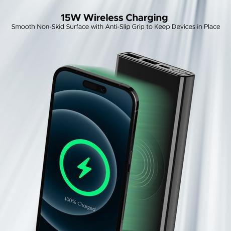 boAt EnergyShroom PB310 Wireless Pro Wireless Powerbank with 10000 mAh Capacity and Quick Charge 3.0 (Carbon Black)-2