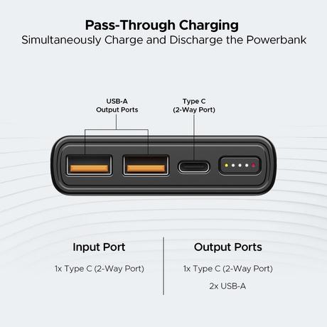 boAt EnergyShroom PB310 Wireless Pro Wireless Powerbank with 10000 mAh Capacity and Quick Charge 3.0 (Carbon Black)-5
