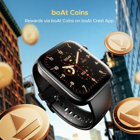 boAt Storm Call 3 with Turn-by-Turn Navigation, 4.64 cm (1.83 inch) HD Display, Bluetooth Calling, Crest+ OS, QR Tray, Watch Face Studio, Coins, Emergency SOS Smart Watch for Men & Women (Active Black)-4