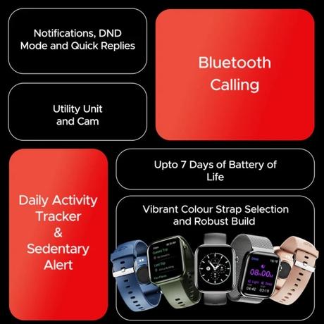 boAt Storm Call 3 with Turn-by-Turn Navigation, 4.64 cm (1.83 inch) HD Display, Bluetooth Calling, Crest+ OS, QR Tray, Watch Face Studio, Coins, Emergency SOS Smart Watch for Men & Women (Cherry Blossom)-10