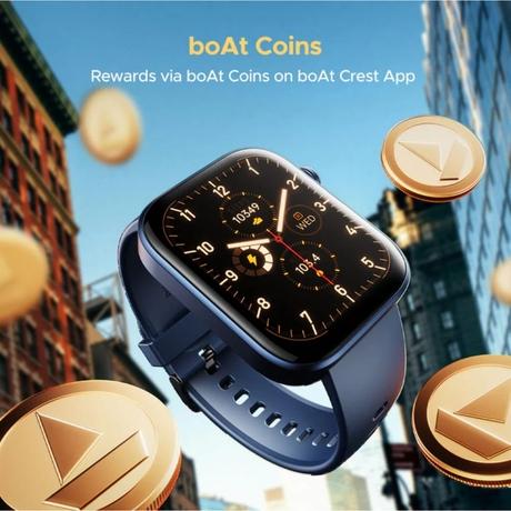 boAt Storm Call 3 with Turn-by-Turn Navigation, 4.64 cm (1.83 inch) HD Display, Bluetooth Calling, Crest+ OS, QR Tray, Watch Face Studio, Coins, Emergency SOS Smart Watch for Men & Women (Dark Blue)-4