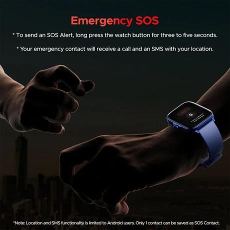 boAt Storm Call 3 with Turn-by-Turn Navigation, 4.64 cm (1.83 inch) HD Display, Bluetooth Calling, Crest+ OS, QR Tray, Watch Face Studio, Coins, Emergency SOS Smart Watch for Men & Women (Dark Blue)-9