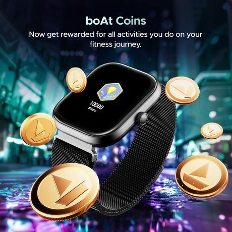 boAt Wave Sigma 3 Smartwatch with 5.10 cm (2.01 inch) HD Display, Advanced Bluetooth Calling, Turn-by-Turn Navigation, Emergency SOS & QR Code Tray (Metal Black)-3