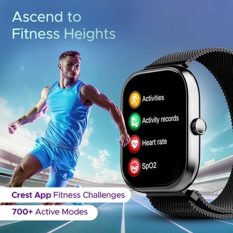 boAt Wave Sigma 3 Smartwatch with 5.10 cm (2.01 inch) HD Display, Advanced Bluetooth Calling, Turn-by-Turn Navigation, Emergency SOS & QR Code Tray (Metal Black)-6