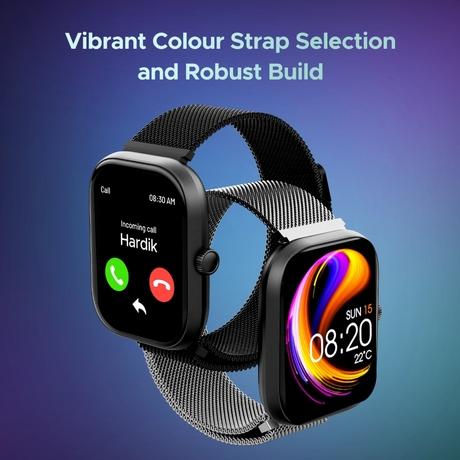 boAt Wave Sigma 3 Smartwatch with 5.10 cm (2.01 inch) HD Display, Advanced Bluetooth Calling, Turn-by-Turn Navigation, Emergency SOS & QR Code Tray (Metal Black)-8