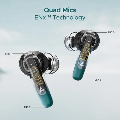 boAt Airdopes 141 ANC TWS in Ear Earbuds with 32 dB ANC, 42 Hrs Playback, 50 ms Low Latency Beast Mode, IWP Tech, Quad Mics with Enx, ASAP Charge, USB Type-C Port & IPX5, Green-1