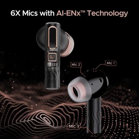 boAt Nirvana Nebula with upto 50 Hrs Playtime, ANC upto 35 dB, Dolby Audio, AI ENx Technology & In-Ear Detection (Mystique Black)-5