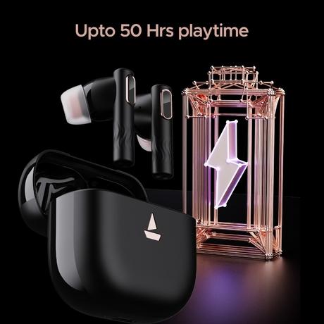 boAt Nirvana Nebula with upto 50 Hrs Playtime, ANC upto 35 dB, Dolby Audio, AI ENx Technology & In-Ear Detection (Mystique Black)-8
