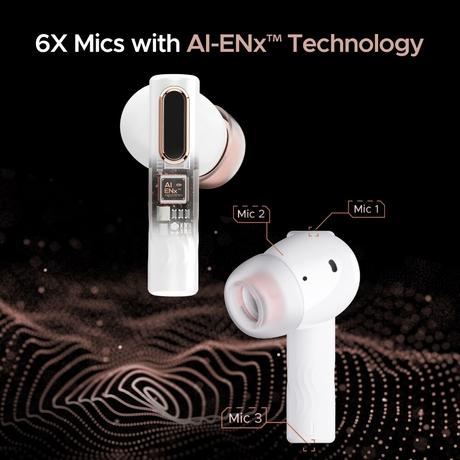boAt Nirvana Nebula with upto 50 Hrs Playtime, ANC upto 35 dB, Dolby Audio, AI ENx Technology & In-Ear Detection (Celestial White)-6