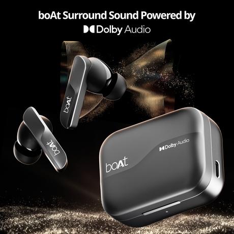 boAt Airdopes 800 TWS Earbuds with 40 Hours Playtime, Quad Mics with Ai-ENx Tech, ASAP Charge, Beast Mode, Surround Sound, Seamless Multipoint Connectivity, 10 mm Titanium Drivers, IPX5 (Interstellar Black)-3