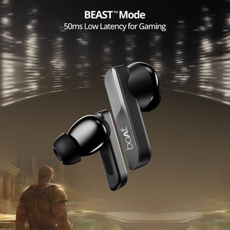 boAt Airdopes 800 TWS Earbuds with 40 Hours Playtime, Quad Mics with Ai-ENx Tech, ASAP Charge, Beast Mode, Surround Sound, Seamless Multipoint Connectivity, 10 mm Titanium Drivers, IPX5 (Interstellar Black)-8