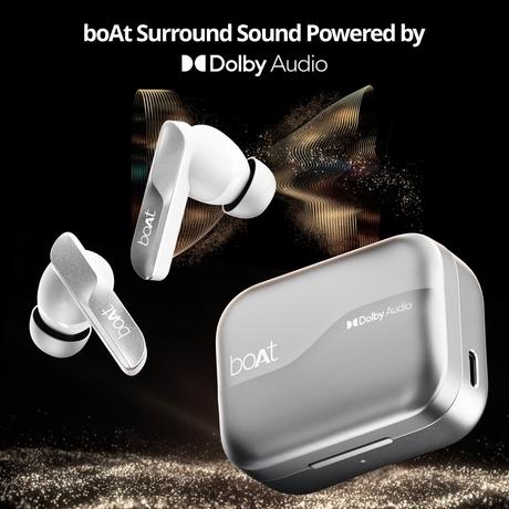 boAt Airdopes 800 TWS Earbuds with 40 Hours Playtime, Quad Mics with Ai-ENx Tech, ASAP Charge, Beast Mode, Surround Sound, Seamless Multipoint Connectivity, 10 mm Titanium Drivers, IPX5 (Interstellar White)-3