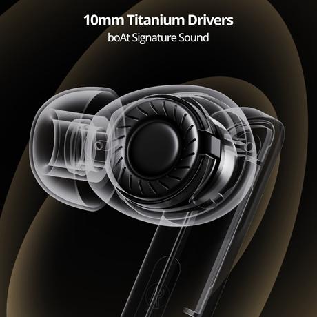 boAt Airdopes 800 TWS Earbuds with 40 Hours Playtime, Quad Mics with Ai-ENx Tech, ASAP Charge, Beast Mode, Surround Sound, Seamless Multipoint Connectivity, 10 mm Titanium Drivers, IPX5 (Interstellar White)-4