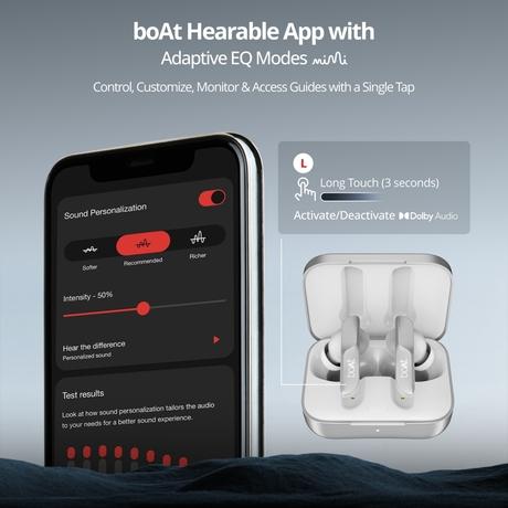 boAt Airdopes 800 TWS Earbuds with 40 Hours Playtime, Quad Mics with Ai-ENx Tech, ASAP Charge, Beast Mode, Surround Sound, Seamless Multipoint Connectivity, 10 mm Titanium Drivers, IPX5 (Interstellar White)-6