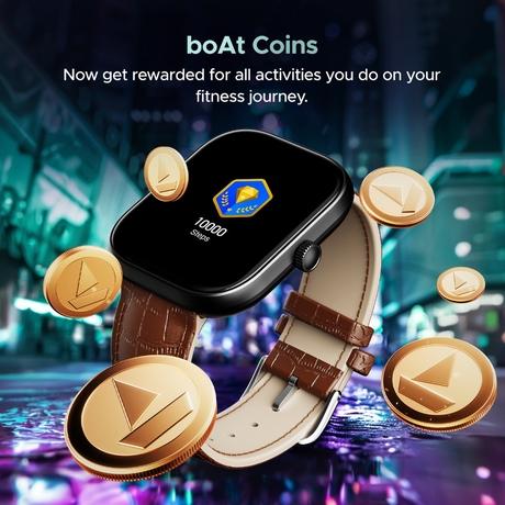 boAt Wave Sigma 3 with Turn-by-Turn Navigation, 5.10 cm (2.01 inch) HD Display, Bluetooth Calling, Crest+ OS, QR Tray, Watch Face Studio, Coins, Emergency SOS Smart Watch for Men & Women(Brown Leather)-4