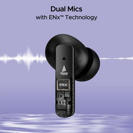boAt Airdopes 91 Truly Wireless in-Ear Earbuds with 45 hrs Playtime, Beast Mode with 50 ms Low Latency, Dual Mics with ENx, ASAP Charge, IWP Tech, IPX4 & Bluetooth v5.3 (Active Black)-5