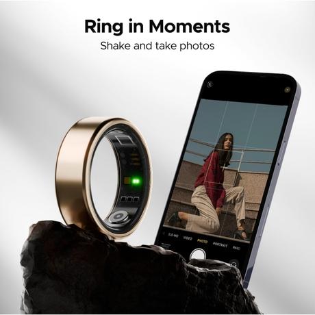 boAt Smartring Active with Lightweight and Stainless Steel Design, Activity Tracking, HR, SpO2, Sleep & Stress Monitoring, Sports Modes, 5ATM Resistance, Camera Control, boAt Coins (Rose Gold, Size:10)-11