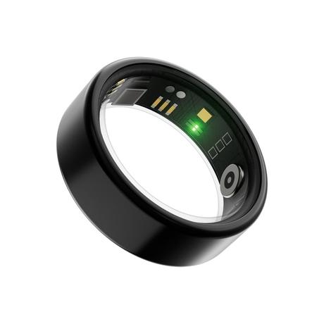 boAt Smartring Active with Lightweight and Stainless Steel Design, Activity Tracking, HR, SpO2, Sleep & Stress Monitoring, Sports Modes, 5ATM Resistance, Camera Control, boAt Coins (Midnight Black, Size:11)-0