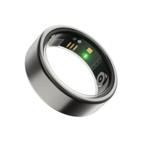 boAt Smartring Active with Lightweight and Stainless Steel Design, Activity Tracking, HR, SpO2, Sleep & Stress Monitoring, Sports Modes, 5ATM Resistance, Camera Control, boAt Coins (Radiant Silver, Size:12)-0