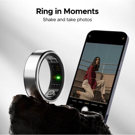 boAt Smartring Active with Lightweight and Stainless Steel Design, Activity Tracking, HR, SpO2, Sleep & Stress Monitoring, Sports Modes, 5ATM Resistance, Camera Control, boAt Coins (Radiant Silver, Size:12)-11