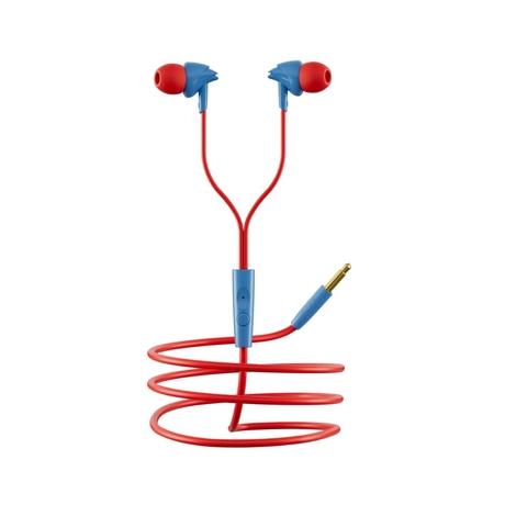 boAt Bassheads 100 Wired Earphones with Mic, Hawk Inspired Design, Integrated Multifunction Control, In-line Mic Hands Free Communication, Instant Voice Assistant, Super Extra Bass, Red & Blue-0