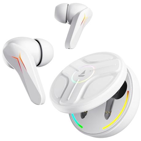 boAt Immortal 141 TWS Earbuds with ENxTM Tech, Up to 40 hrs Playtime, boAt Signature Sound, BEAST Mode, IPX4 Resistance, IWP Tech, RBG Lights, & USB Type-C Port (White Sabre)-0