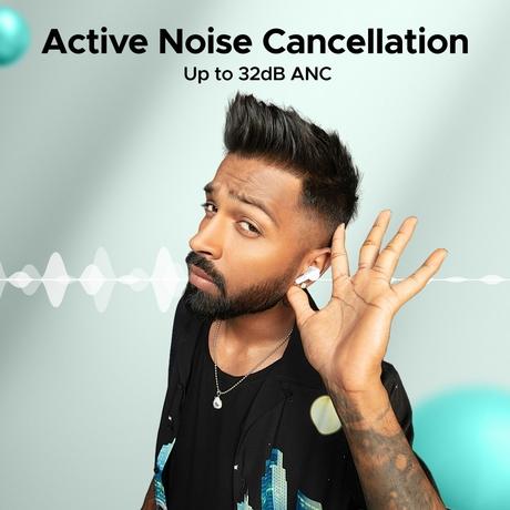boAt Airdopes 161 ANC in-ear earbuds with 50 Hrs Playtime, Dual EQ Modes, 32 dB ANC, BEAST Mode, IWP Tech, IPX5 Water Resistant & Bluetooth v5.3 (White)-1