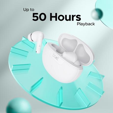 boAt Airdopes 161 ANC in-ear earbuds with 50 Hrs Playtime, Dual EQ Modes, 32 dB ANC, BEAST Mode, IWP Tech, IPX5 Water Resistant & Bluetooth v5.3 (White)-2