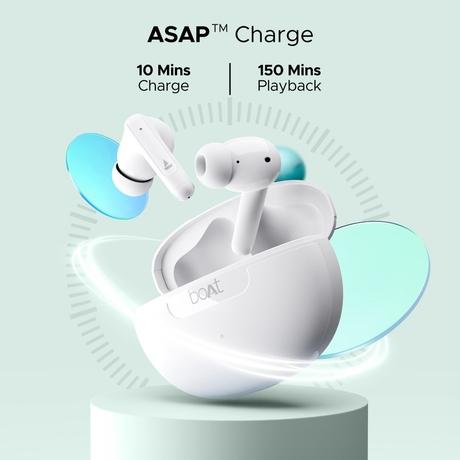 boAt Airdopes 161 ANC in-ear earbuds with 50 Hrs Playtime, Dual EQ Modes, 32 dB ANC, BEAST Mode, IWP Tech, IPX5 Water Resistant & Bluetooth v5.3 (White)-3