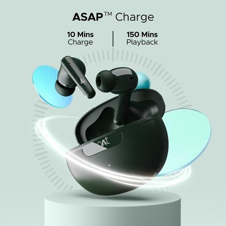boAt Airdopes 161 ANC in-ear earbuds with 50 Hrs Playtime, Dual EQ Modes, 32 dB ANC, BEAST Mode, IWP Tech, IPX5 Water Resistant & Bluetooth v5.3 (Green)-3