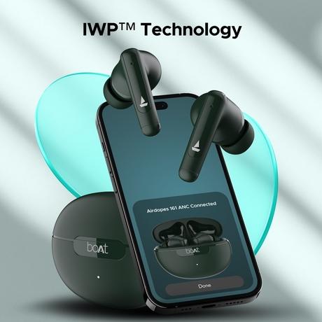 boAt Airdopes 161 ANC in-ear earbuds with 50 Hrs Playtime, Dual EQ Modes, 32 dB ANC, BEAST Mode, IWP Tech, IPX5 Water Resistant & Bluetooth v5.3 (Green)-7