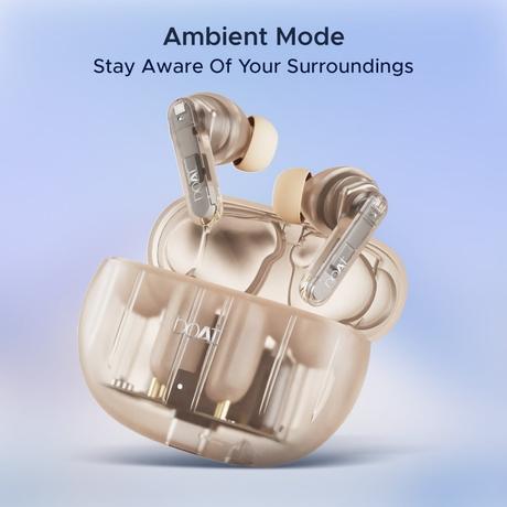 boAt Airdopes 191 ANC in-ear earbuds with 60 Hrs Playtime, 4 Mics with ENx Tech, 32 dB ANC, Ambient Mode, Seamless In-ear detection, 13 mm drivers & Bluetooth v5.3 (Pellucid Orange)-6