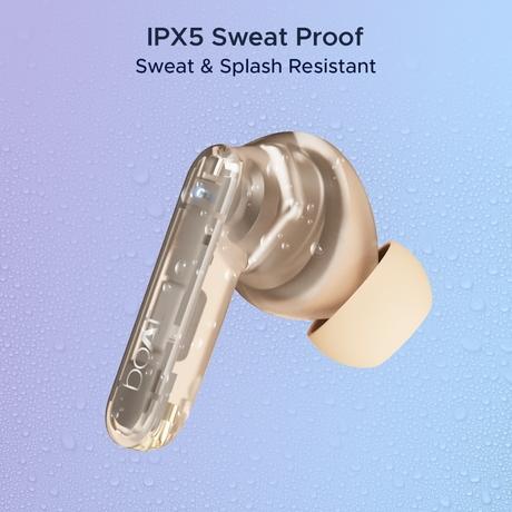 boAt Airdopes 191 ANC in-ear earbuds with 60 Hrs Playtime, 4 Mics with ENx Tech, 32 dB ANC, Ambient Mode, Seamless In-ear detection, 13 mm drivers & Bluetooth v5.3 (Pellucid Orange)-8