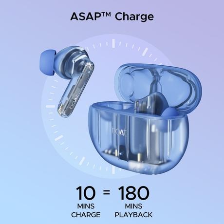boAt Airdopes 191 ANC in-ear earbuds with 60 Hrs Playtime, 4 Mics with ENx Tech, 32 dB ANC, Ambient Mode, Seamless In-ear detection, 13 mm drivers & Bluetooth v5.3 (Pellucid Blue)-4