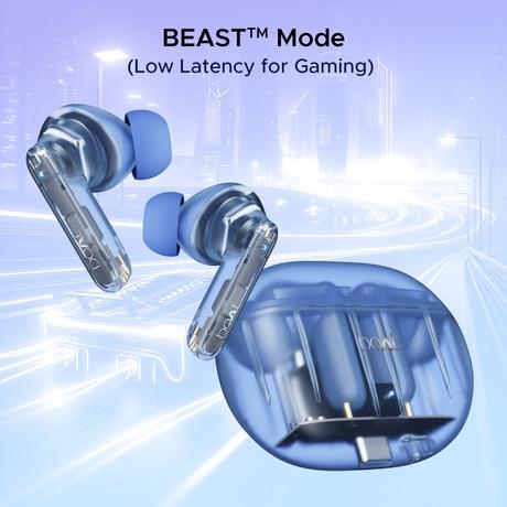 boAt Airdopes 191 ANC in-ear earbuds with 60 Hrs Playtime, 4 Mics with ENx Tech, 32 dB ANC, Ambient Mode, Seamless In-ear detection, 13 mm drivers & Bluetooth v5.3 (Pellucid Blue)-5