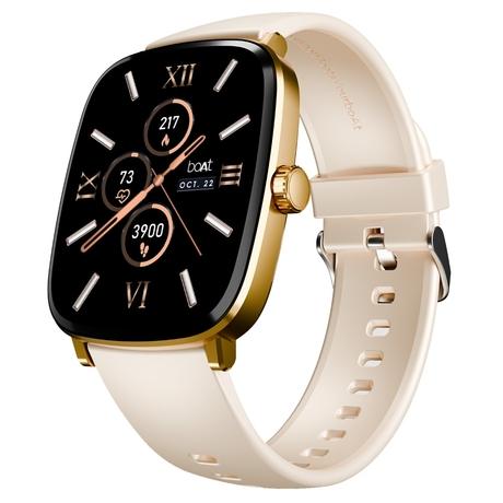 boAt Ultima Regal Smart Watch with 5.10 cm (2.01 inch) AMOLED Display Functional Crown, Watch Face Studio, Emergency SOS, BT Calling, 100+ Sports Modes (Cherry Blossom)-0